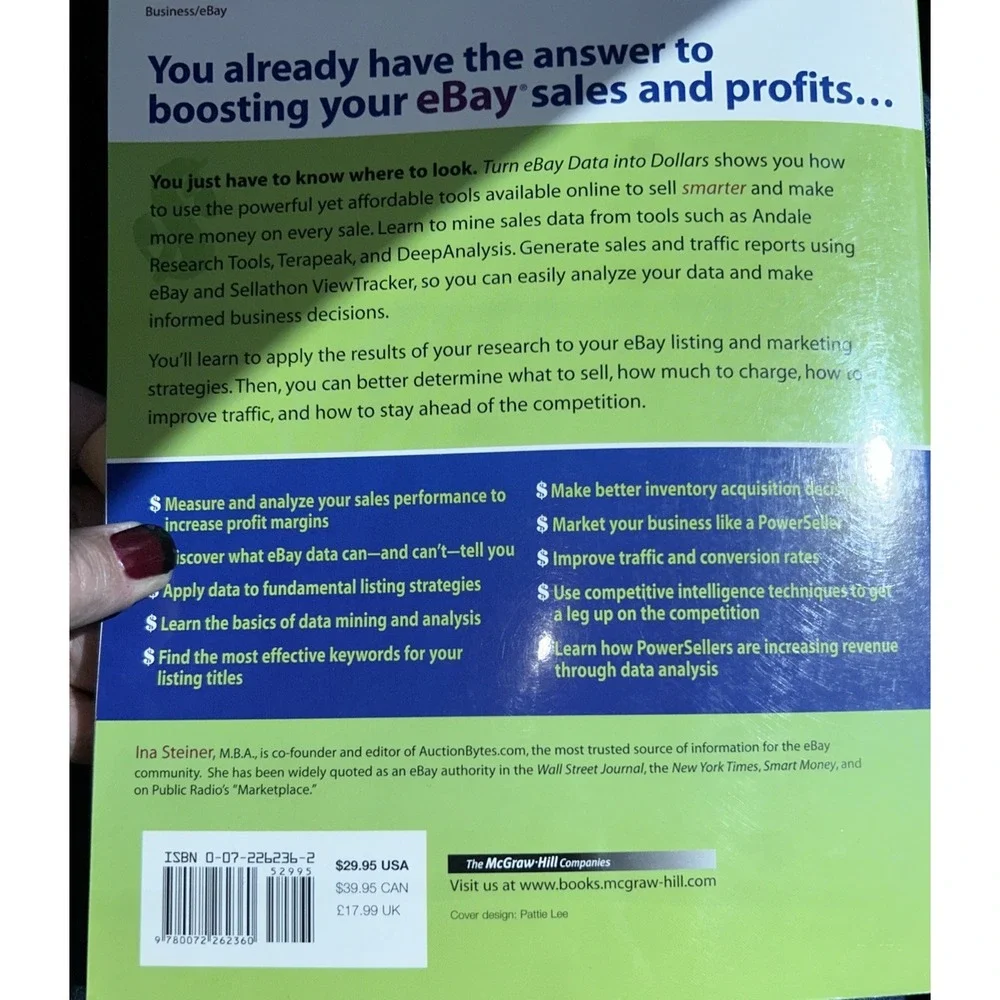 Turn eBay Data into Dollars by Ina Steiner Paperback